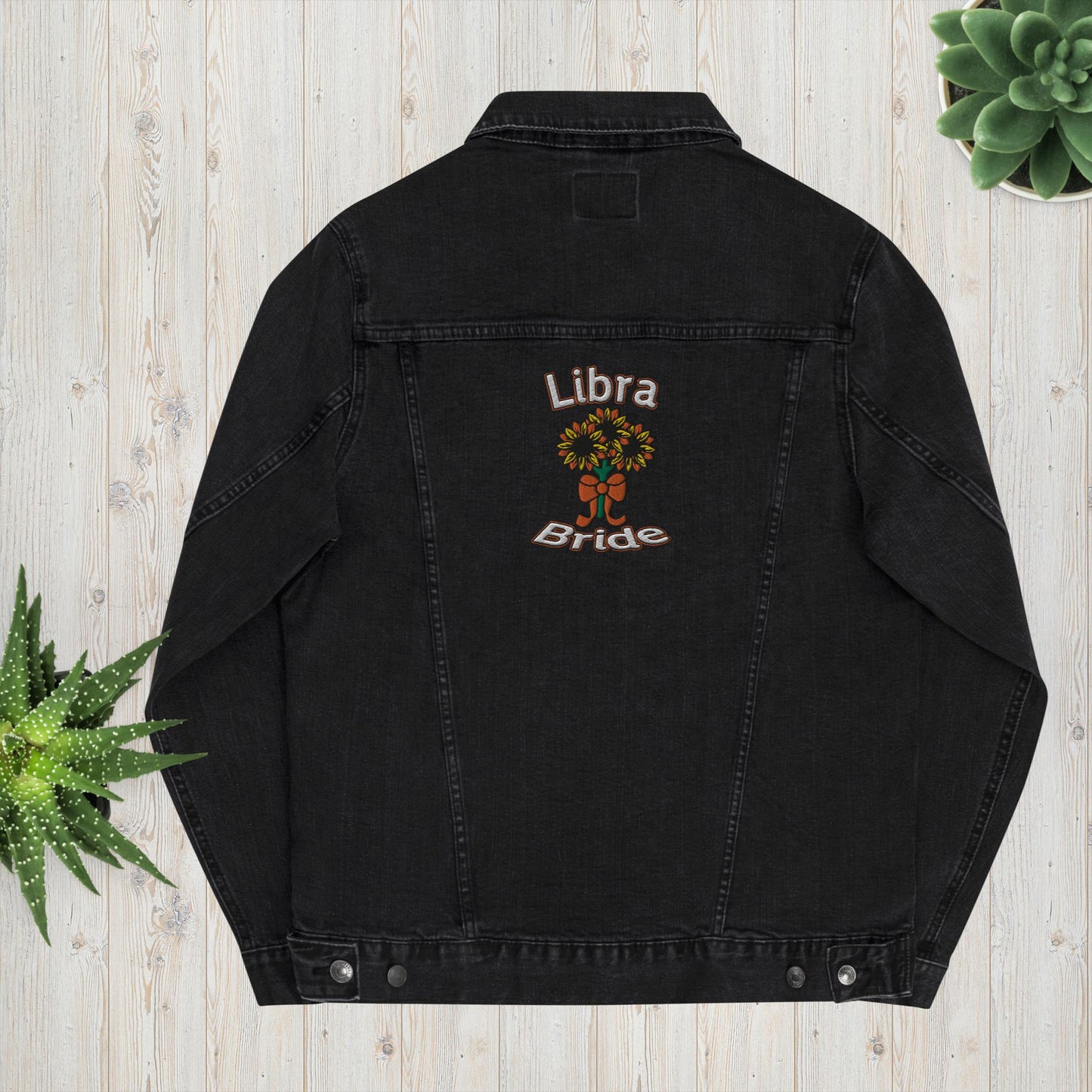 Libra Bride Denim Jacket: Balanced Boho Bliss