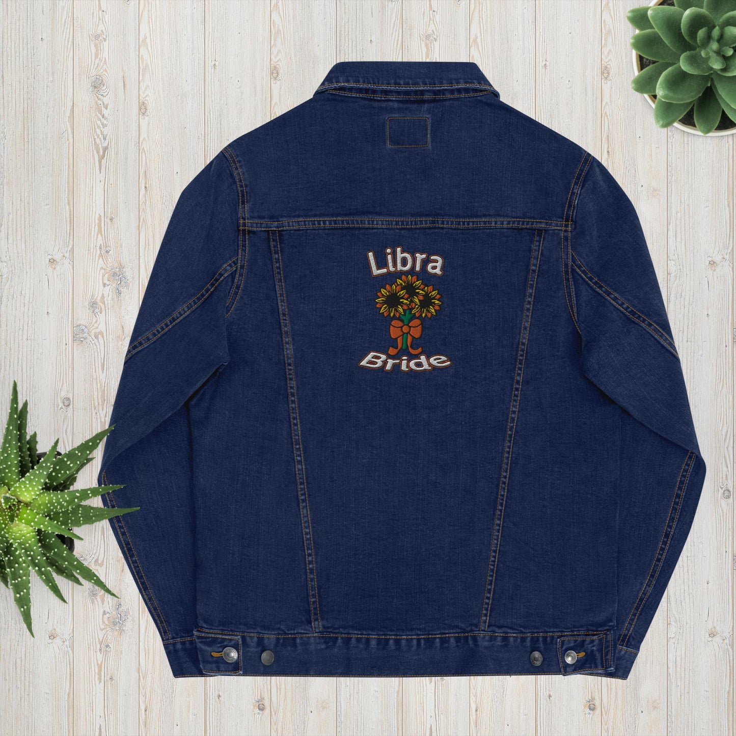 Libra Bride Denim Jacket: Balanced Boho Bliss