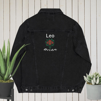 Leo Bride: Queen of Florals Denim Jacket